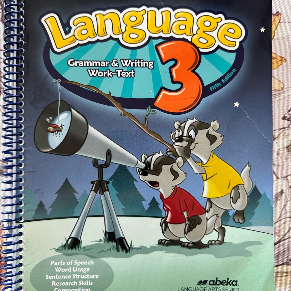 Abeka Language 3 Grammar & Writing Workbook